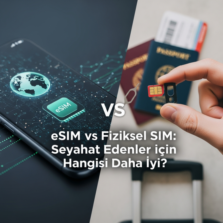 eSIM vs Fiziksel SIM: Seyahat Edenler için Hangisi Daha İyi?