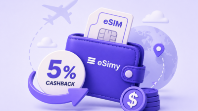 How Esimy Wallet & the Loyalty Program Work — 5% Cashback on Every eSIM, Forever